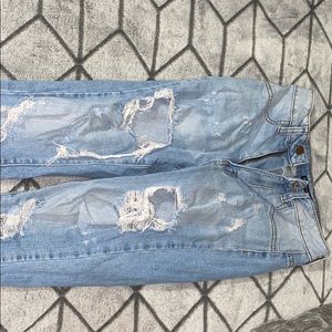 Fashion nova high rise ripped jeggings